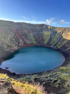 Volcanic crater in Grimsnes, Iceland